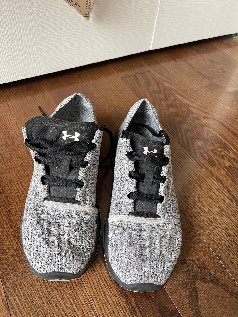 Under Armour Gray and Black Athletic Shoes